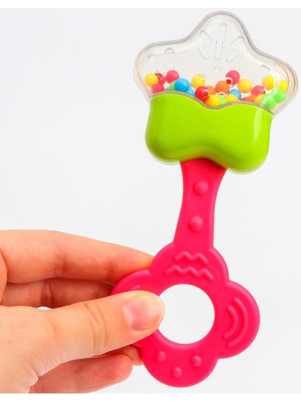 Погремушка «Сладости: звезда» с прорезывателем