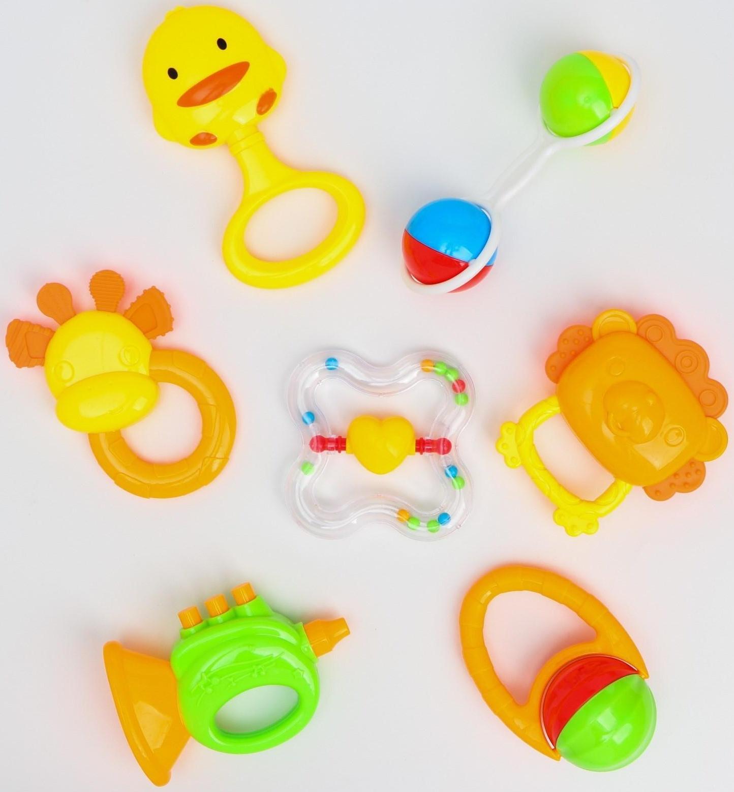 Набор погремушек «Счастливый малыш», 7 предметов