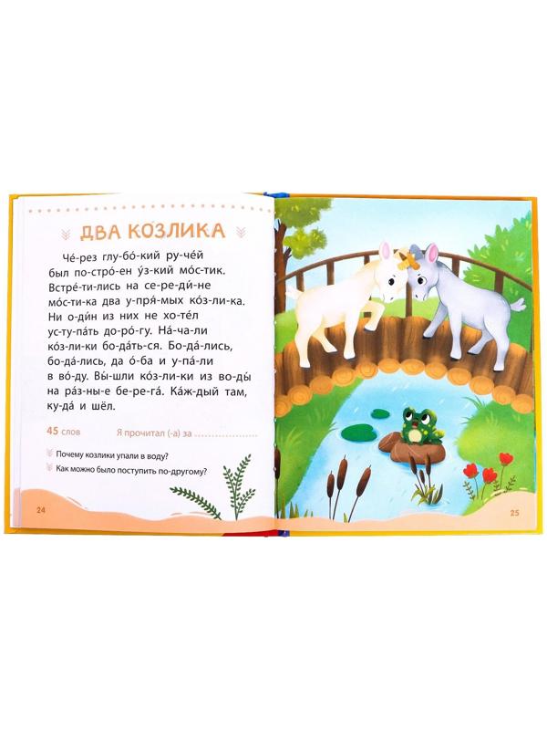 Книга для чтения по слогам «Читаем сами. 2 уровень», 48 стр.