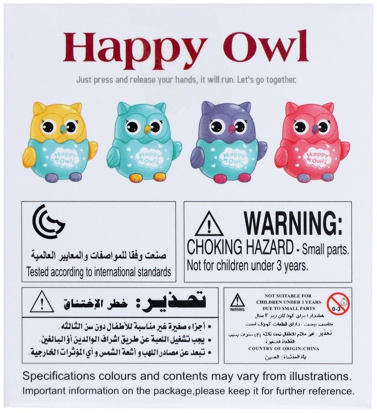 Игрушка инерционная «Сова», МИКС