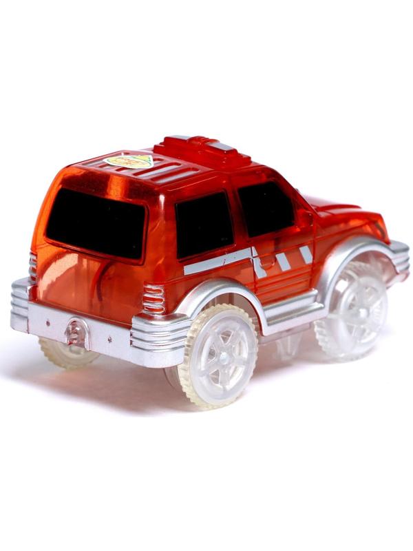 Машинка для гибкого трека Magic Tracks, с зацепами для петли, цвет красный