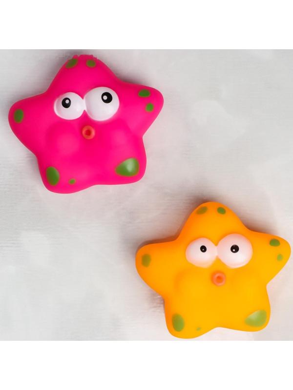 Набор игрушек для игры в  ванне «Рыбка и звездочки», зеленая