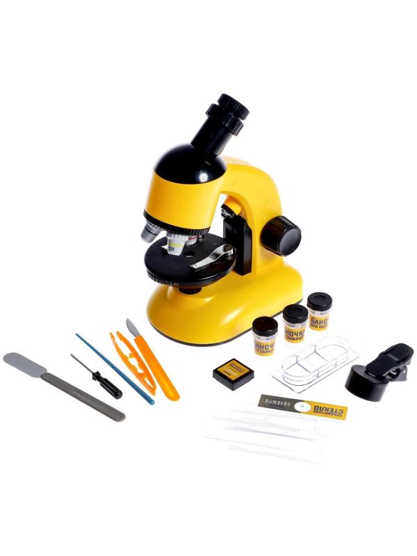 Игровой набор «Переносная лаборатория», микроскоп и 15 предметов