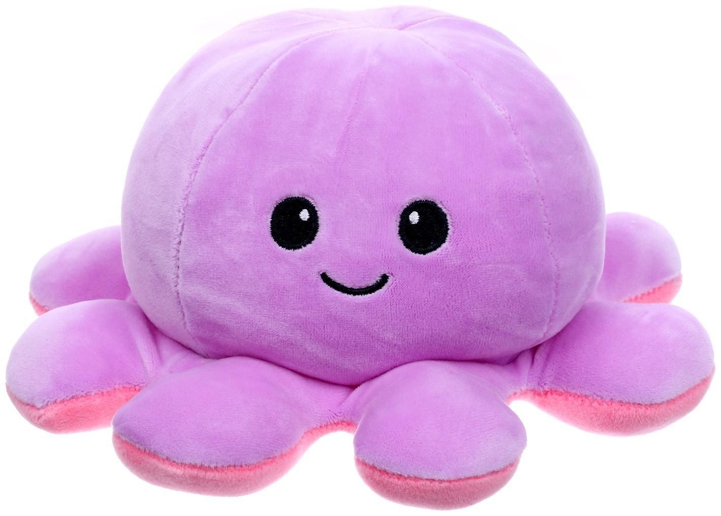 Мягкая игрушка «Осьминог», перевёртыш, цвет МИКС