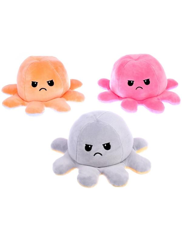 Мягкая игрушка «Осьминог», перевёртыш, цвет МИКС