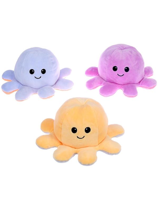 Мягкая игрушка «Осьминог», перевёртыш, цвет МИКС