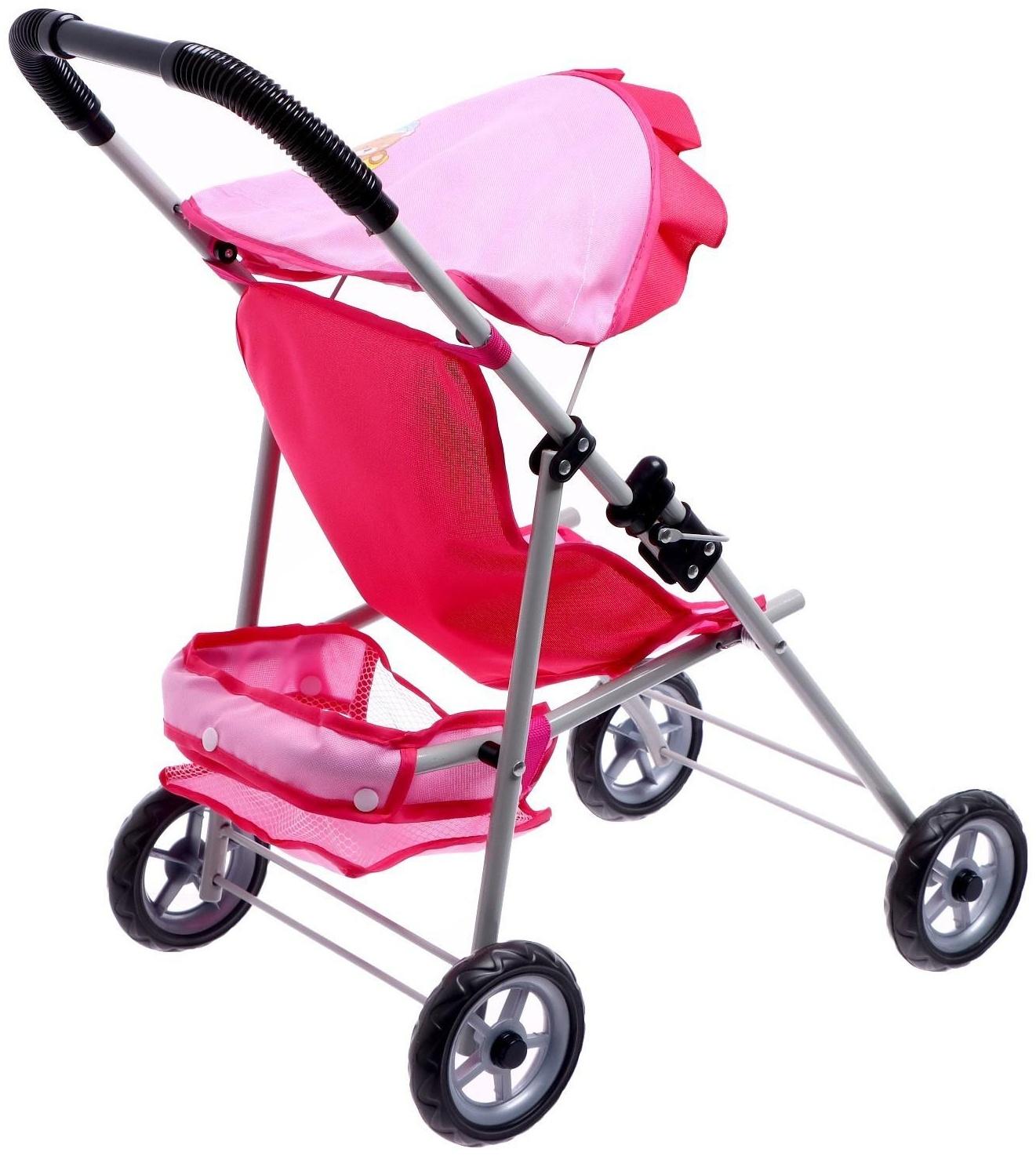 Коляска для кукол, металлический каркас, летняя