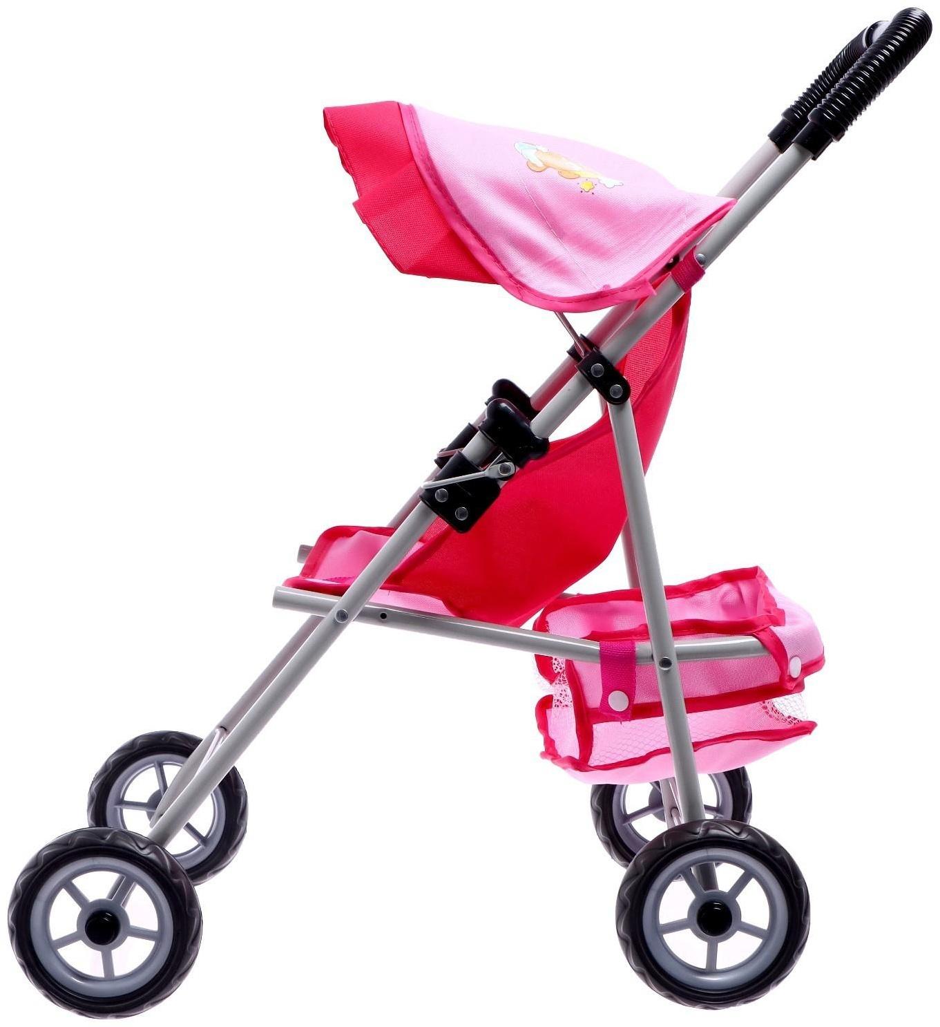 Коляска для кукол, металлический каркас, летняя