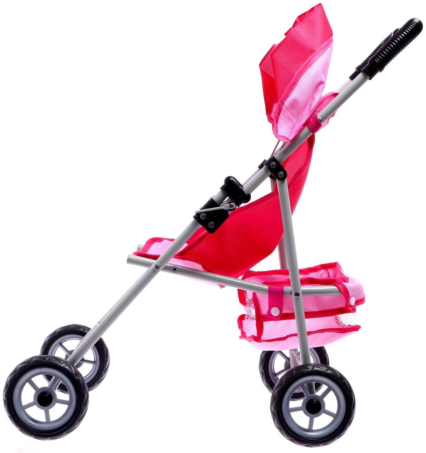Коляска для кукол, металлический каркас, летняя