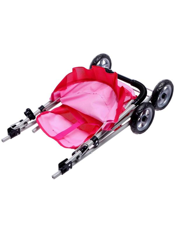 Коляска для кукол, металлический каркас, летняя