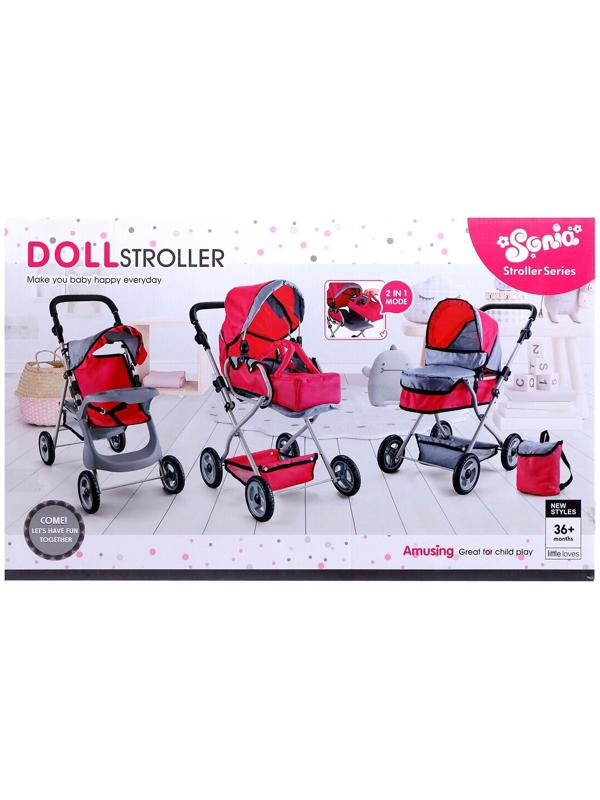 Коляска для кукол, металлический каркас, универсальная