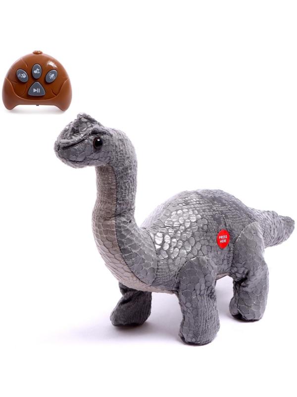 Динозавр радиоуправляемый «Диплодок», из текстиля, работает от батареек
