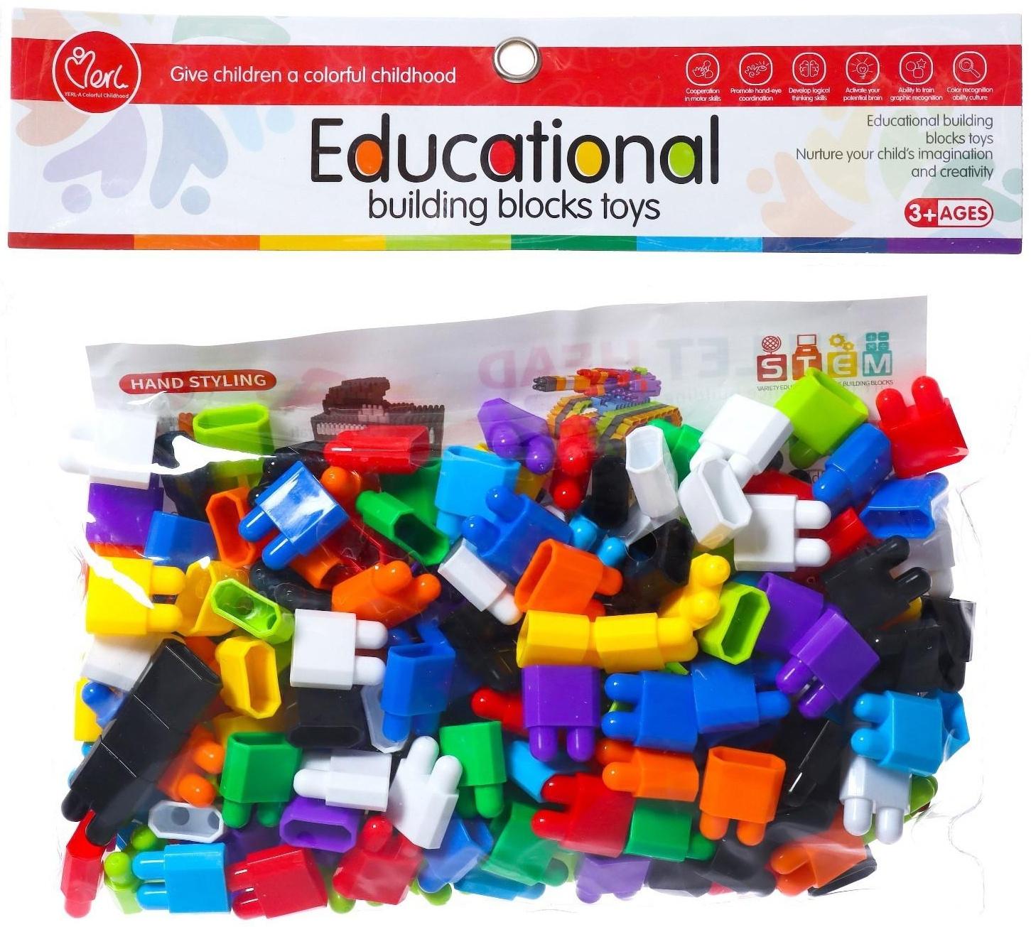 Конструктор обучающий «Мини блоки», 160 деталей