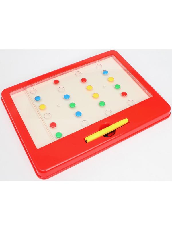 Магнитный планшет обучающий, с карточками, 20 карточек, Маша и Медведь