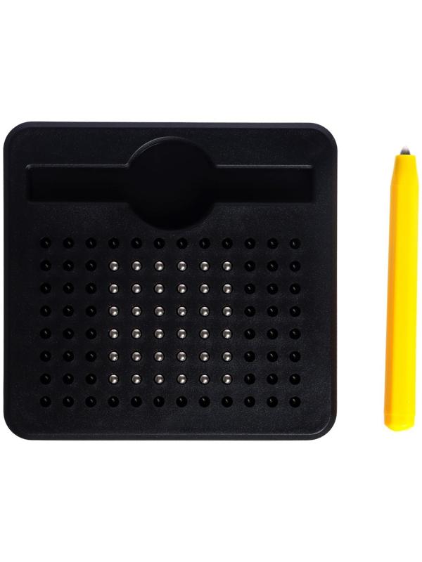 Планшет магнитный для рисования, 96 отверстий, чёрный