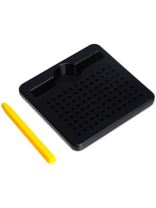 Планшет магнитный для рисования, 96 отверстий, чёрный