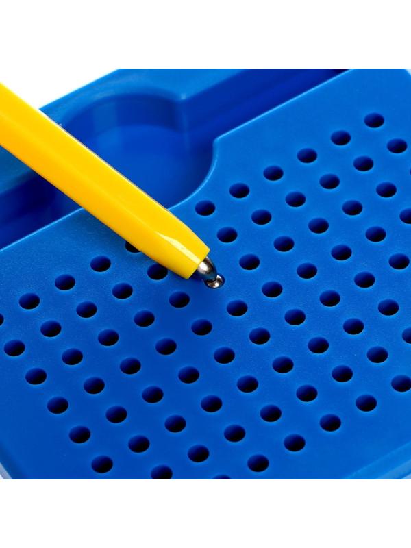 Планшет магнитный для рисования, 96 отверстий, синий