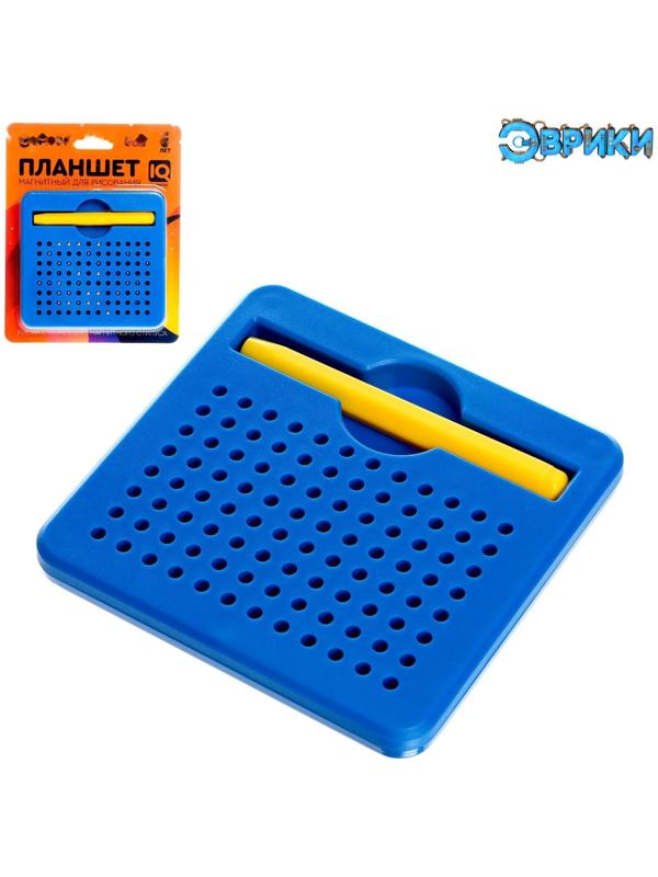 Планшет магнитный для рисования, 96 отверстий, синий