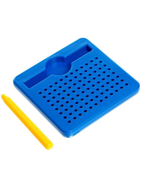 Планшет магнитный для рисования, 96 отверстий, синий