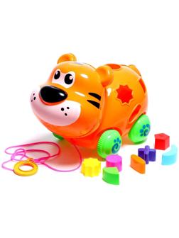 Каталка на верёвке «Тигрёнок», с сортером