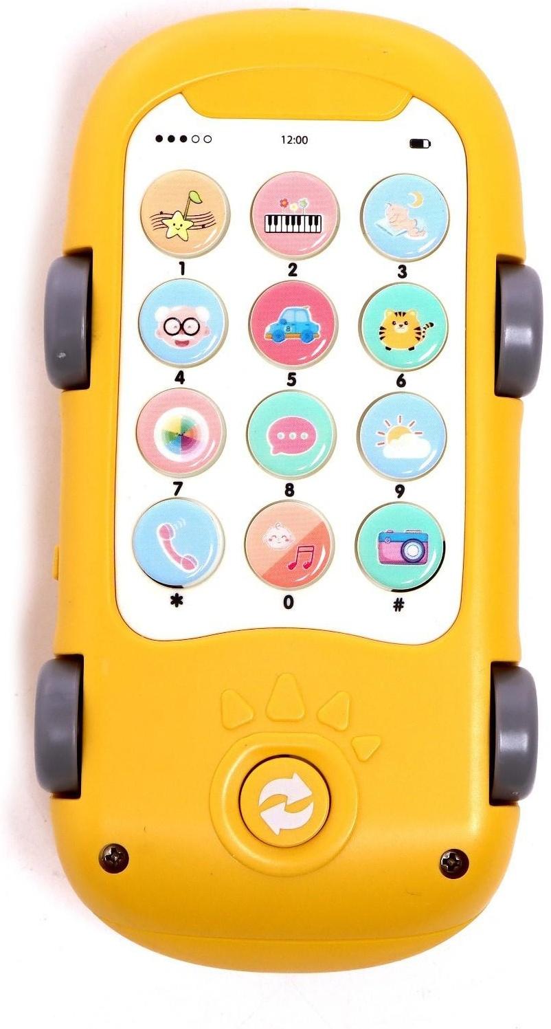 Музыкальная игрушка «Крокодил Тоша», звук, свет, цвет жёлтый