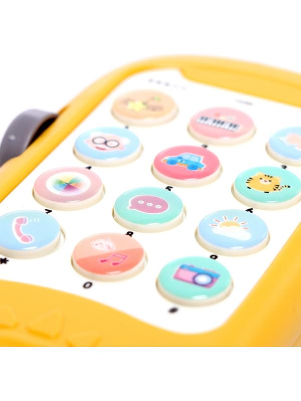 Музыкальная игрушка «Крокодил Тоша», звук, свет, цвет жёлтый