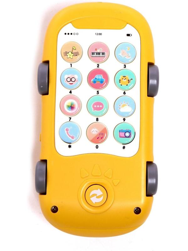 Музыкальная игрушка «Крокодил Тоша», звук, свет, цвет жёлтый