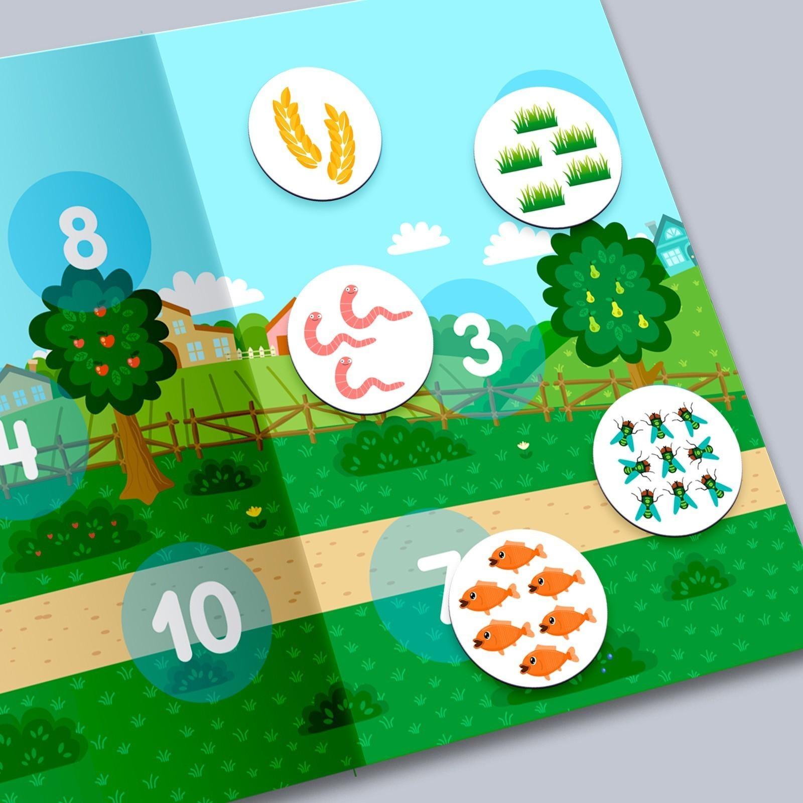 Магнитный набор «Развивающий», Синий трактор