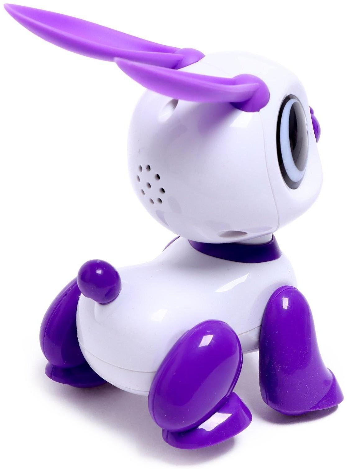 Робот - питомец «Кролик», световые и звуковые эффекты, работает от батареек