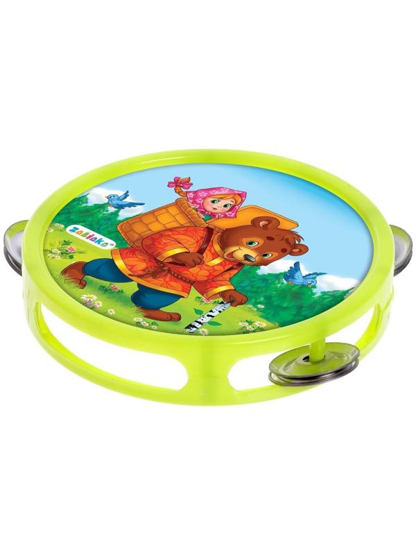 Музыкальная игрушка бубен «Машенька и медведь!»