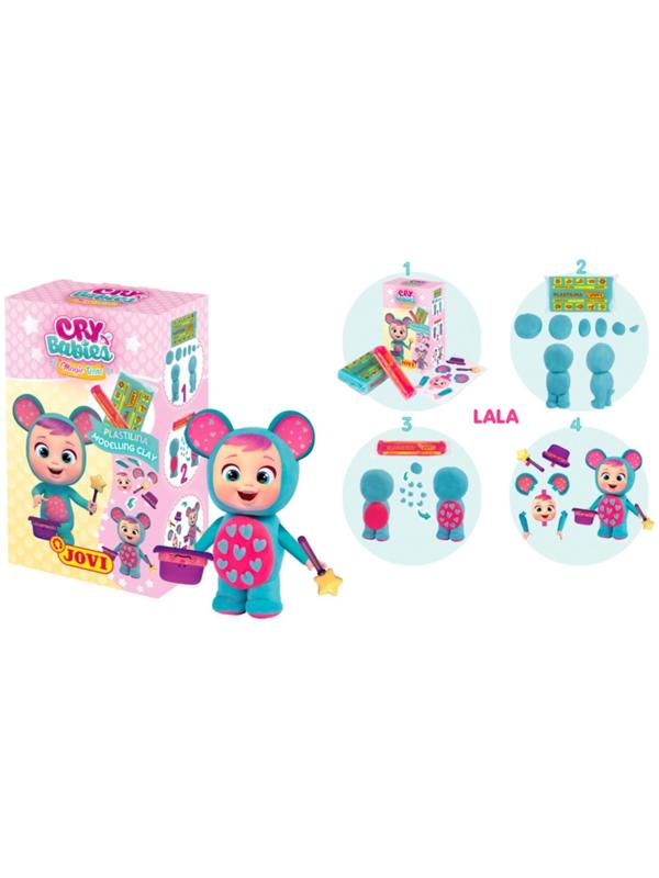 Набор с пластилином на растительной основе 2 цвета JOVI Cry Babies, 75 гр, игра 