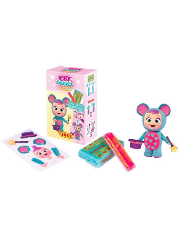 Набор с пластилином на растительной основе 2 цвета JOVI Cry Babies, 75 гр, игра 