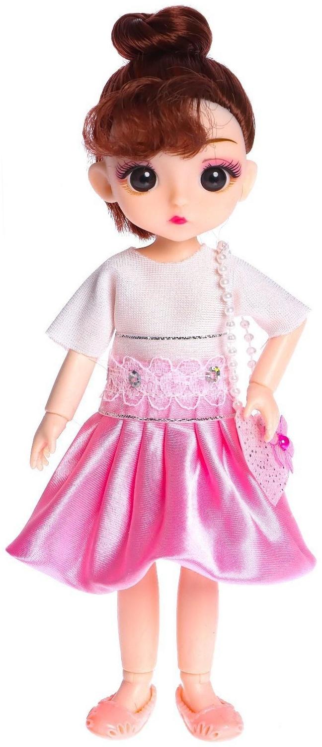 Кукла модная шарнирная «Лиза» в платье, МИКС