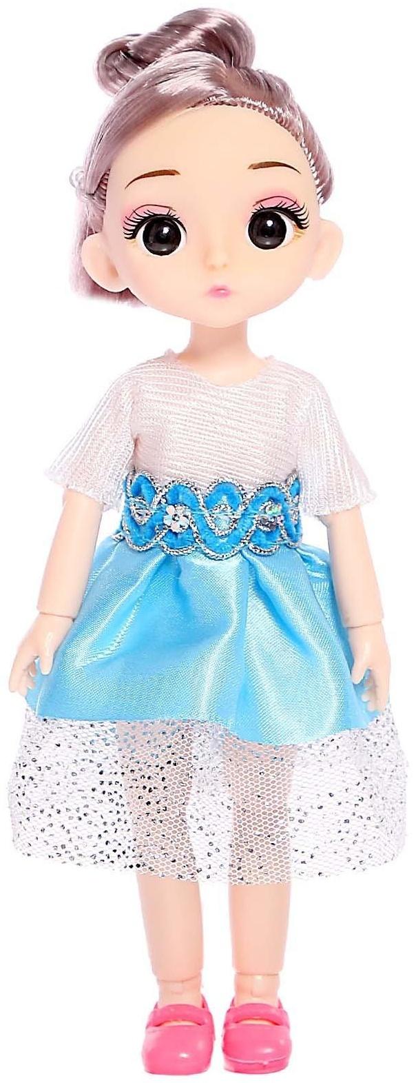 Кукла модная шарнирная «Лиза» в платье, МИКС