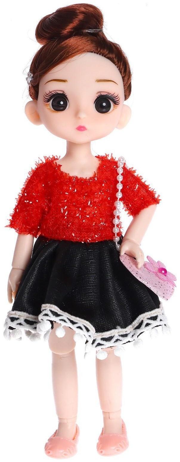 Кукла модная шарнирная «Лиза» в платье, МИКС