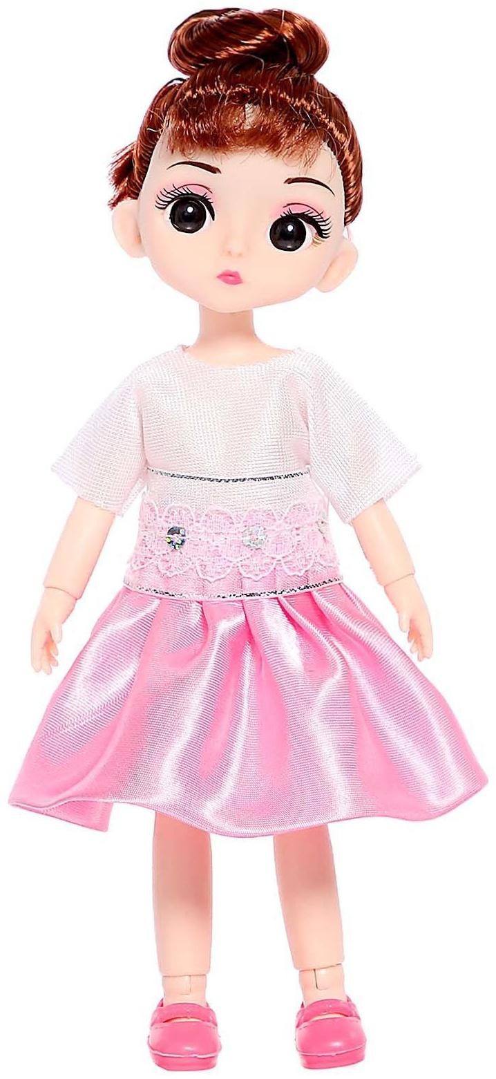 Кукла модная шарнирная «Лиза» в платье, МИКС