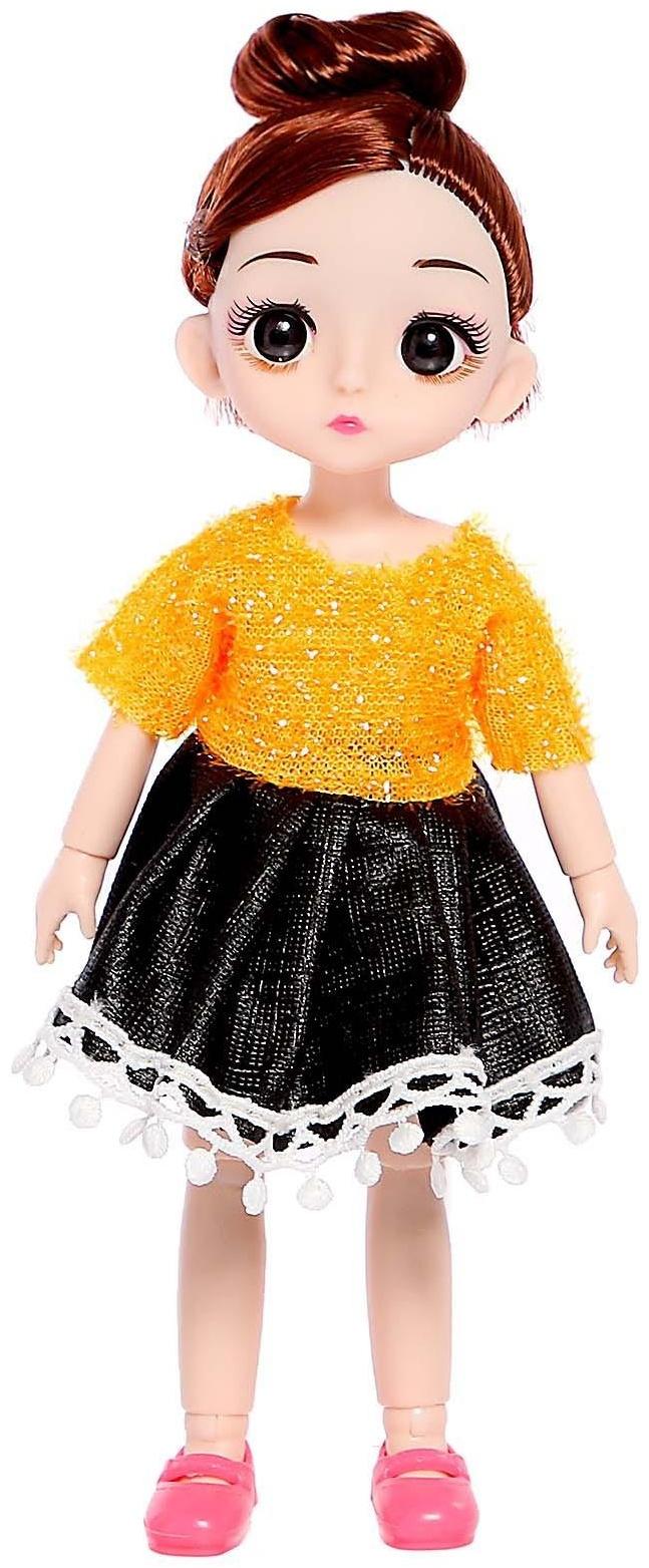 Кукла модная шарнирная «Лиза» в платье, МИКС