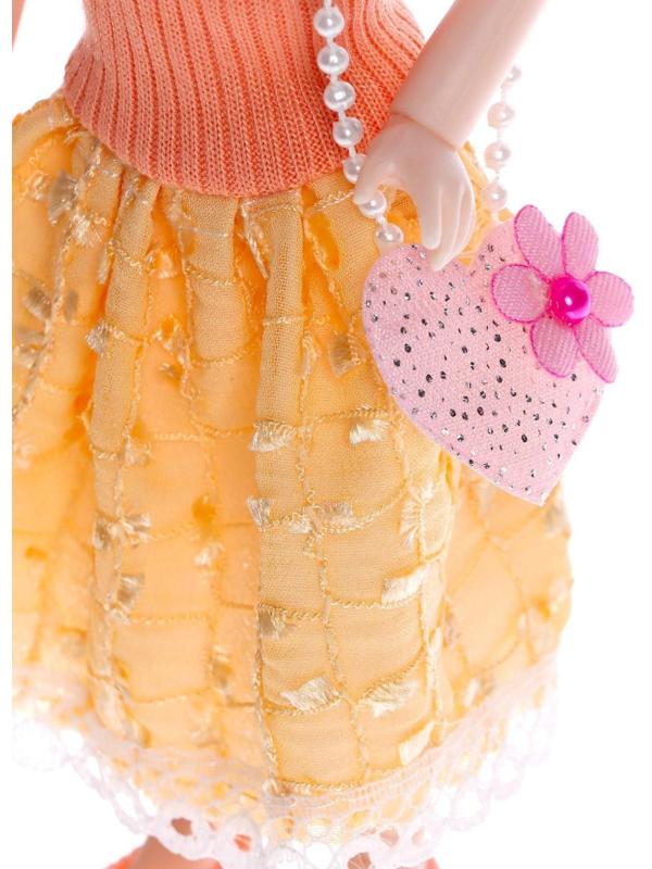 Кукла модная шарнирная «Лиза» в платье, МИКС