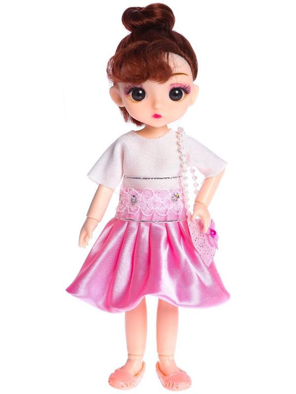 Кукла модная шарнирная «Лиза» в платье, МИКС