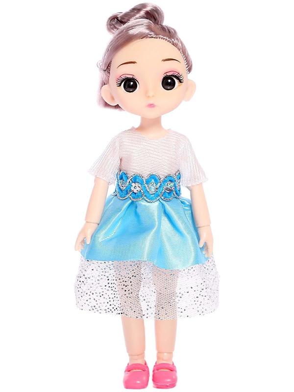 Кукла модная шарнирная «Лиза» в платье, МИКС