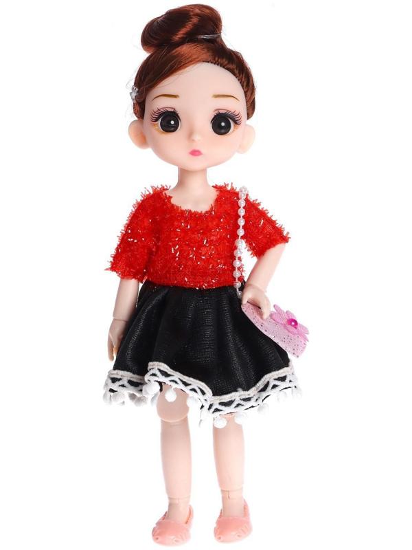 Кукла модная шарнирная «Лиза» в платье, МИКС