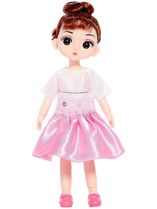 Кукла модная шарнирная «Лиза» в платье, МИКС