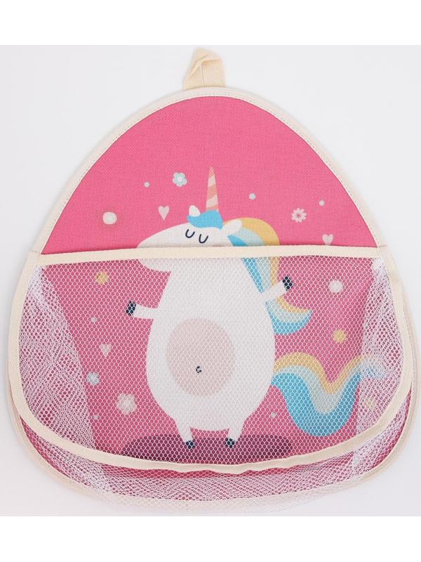 Сетка для хранения игрушек в ванной с петелькой «Единорожка»
