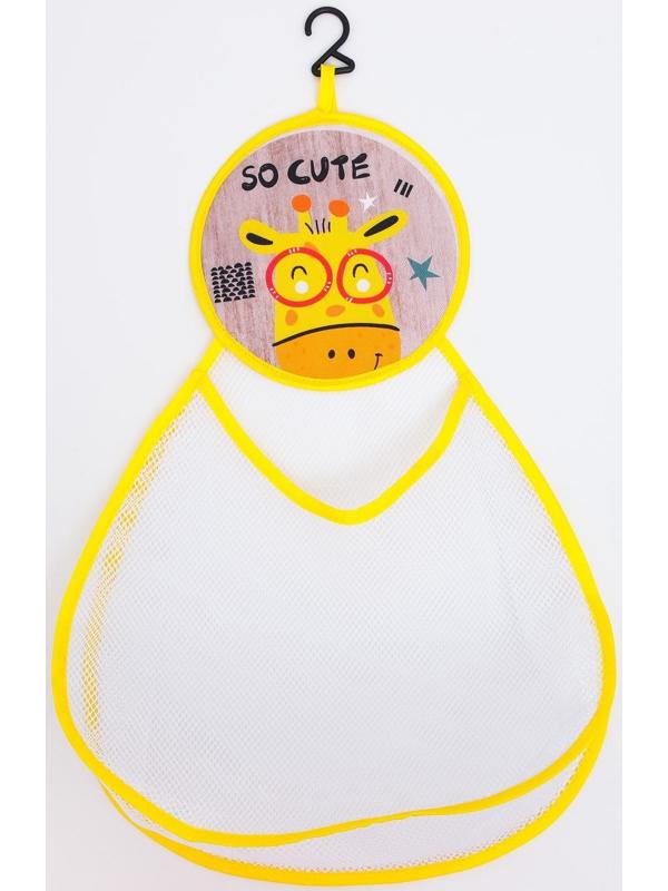 Сетка для хранения игрушек в ванной с крючком «Жираф»