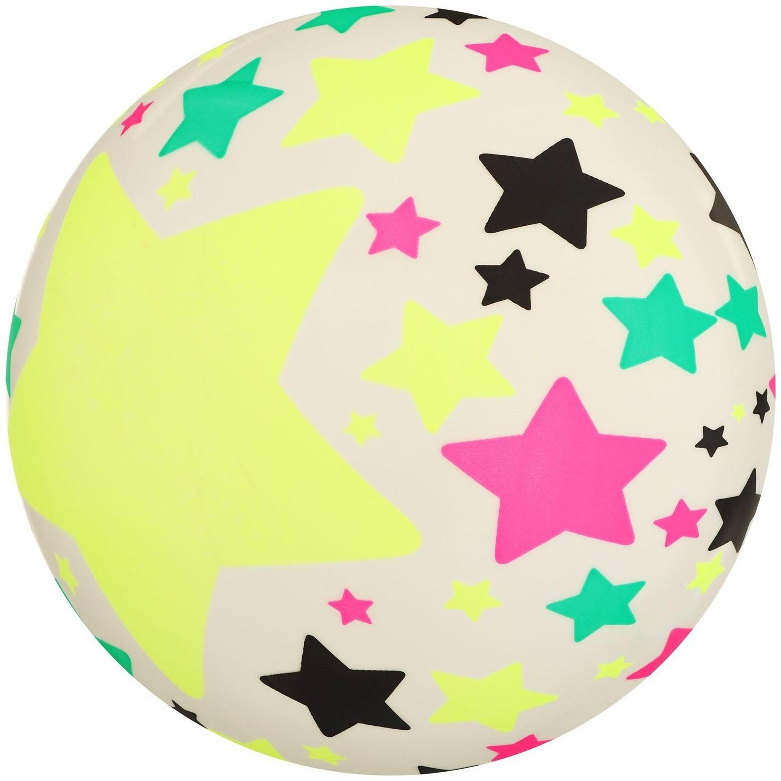 Мяч детский «Звёзды», 22 см, 60 г, цвета МИКС