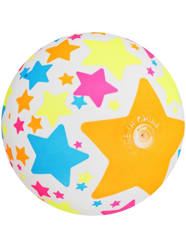 Мяч детский «Звёзды», 22 см, 60 г, цвета МИКС
