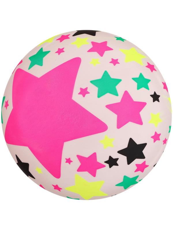 Мяч детский «Звёзды», 22 см, 60 г, цвета МИКС