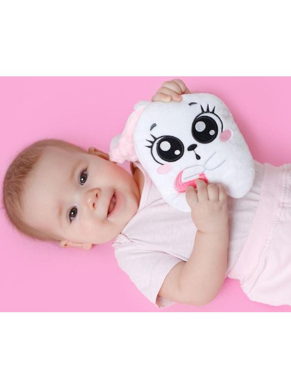 Развивающая игрушка-грелка «Зайка» с вишнёвыми косточками