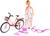Кукла-модель «Стефани на вело прогулке» с велосипедом, очками и аксессуарами, МИКС