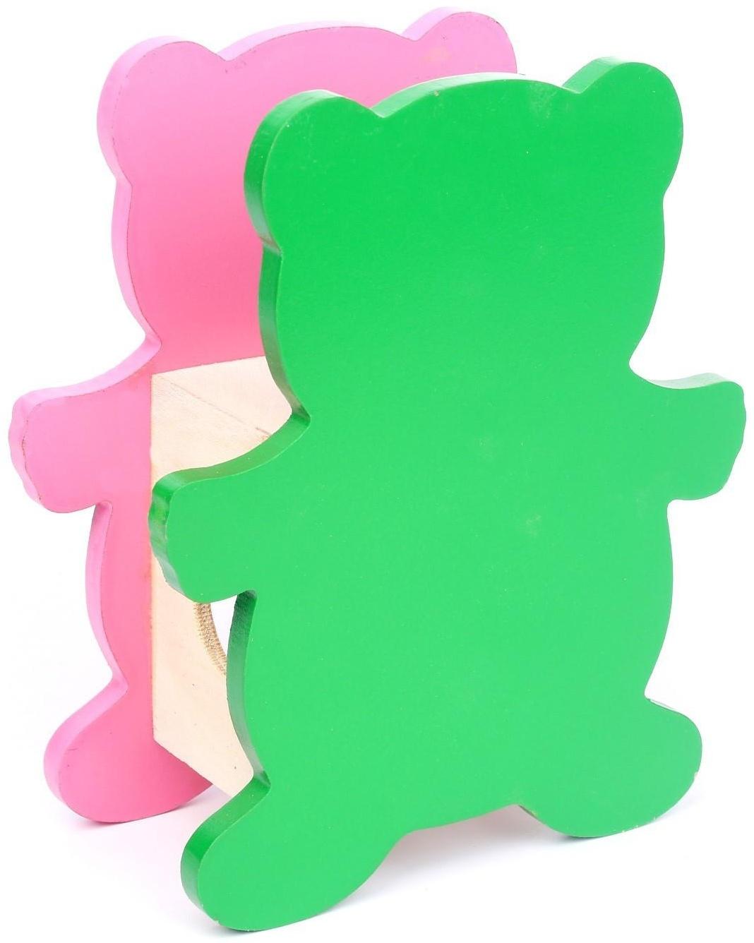 Деревянная игрушка-стучалка «Мишка» 16 × 20 × 9 см